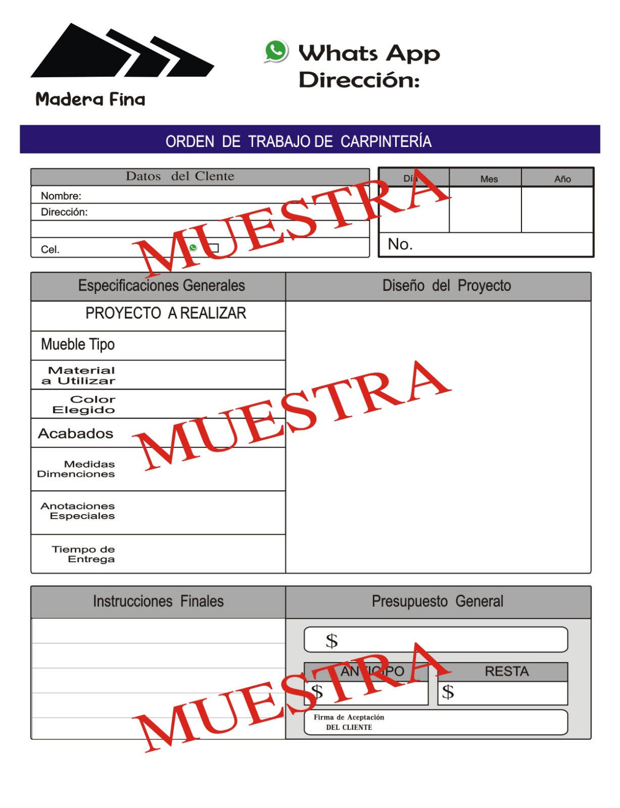 Orden de Trabajo